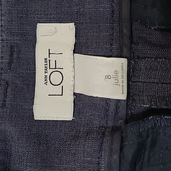 LOFT Charcoal Greyish Blue colored "Julie" Trousers with a sleek design size 8 - Picture 4 of 11